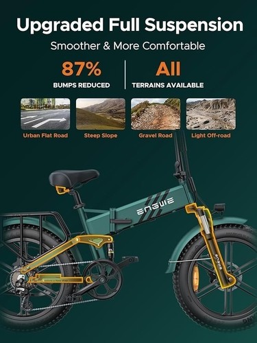 ENGWE ENGINE PRO 2.0 Electric Bicycle 52V 16AH 20 inch Folding Mountain E-bike - Picture 10 of 16