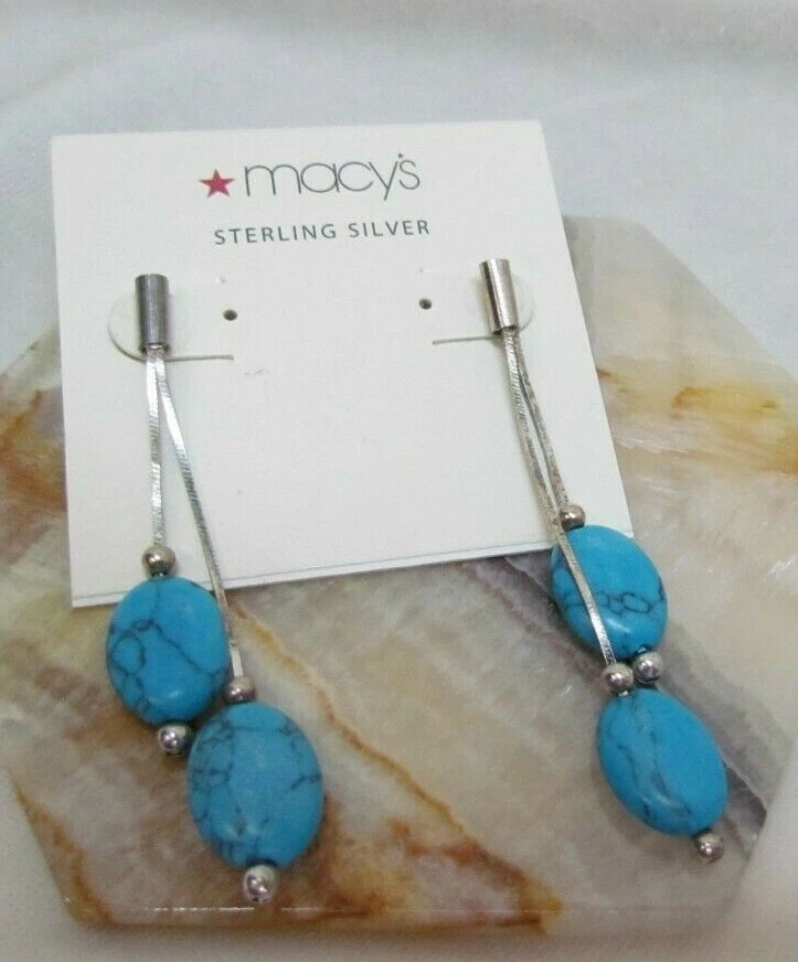 Macy's 2024 turquoise earrings