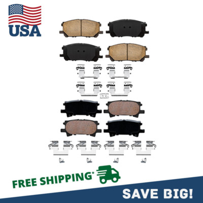 Front and Rear Ceramic Brake Pads for Lexus RX330 RX350 RX400H Toyota Highlander