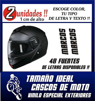 Motocicleta Casco Rudos Biker Precio PEGATINAS PERSONALIZABLES (X2