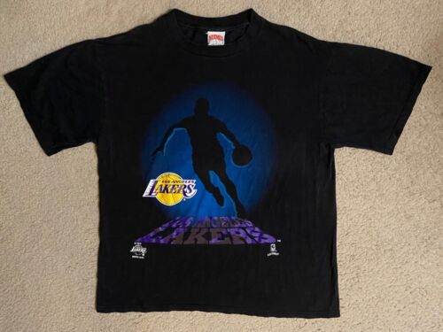 Vintage LAKERS T-Shirt Mens Size XL Los Angeles Lakers NBA Basketball 90s - Afbeelding 1 van 12