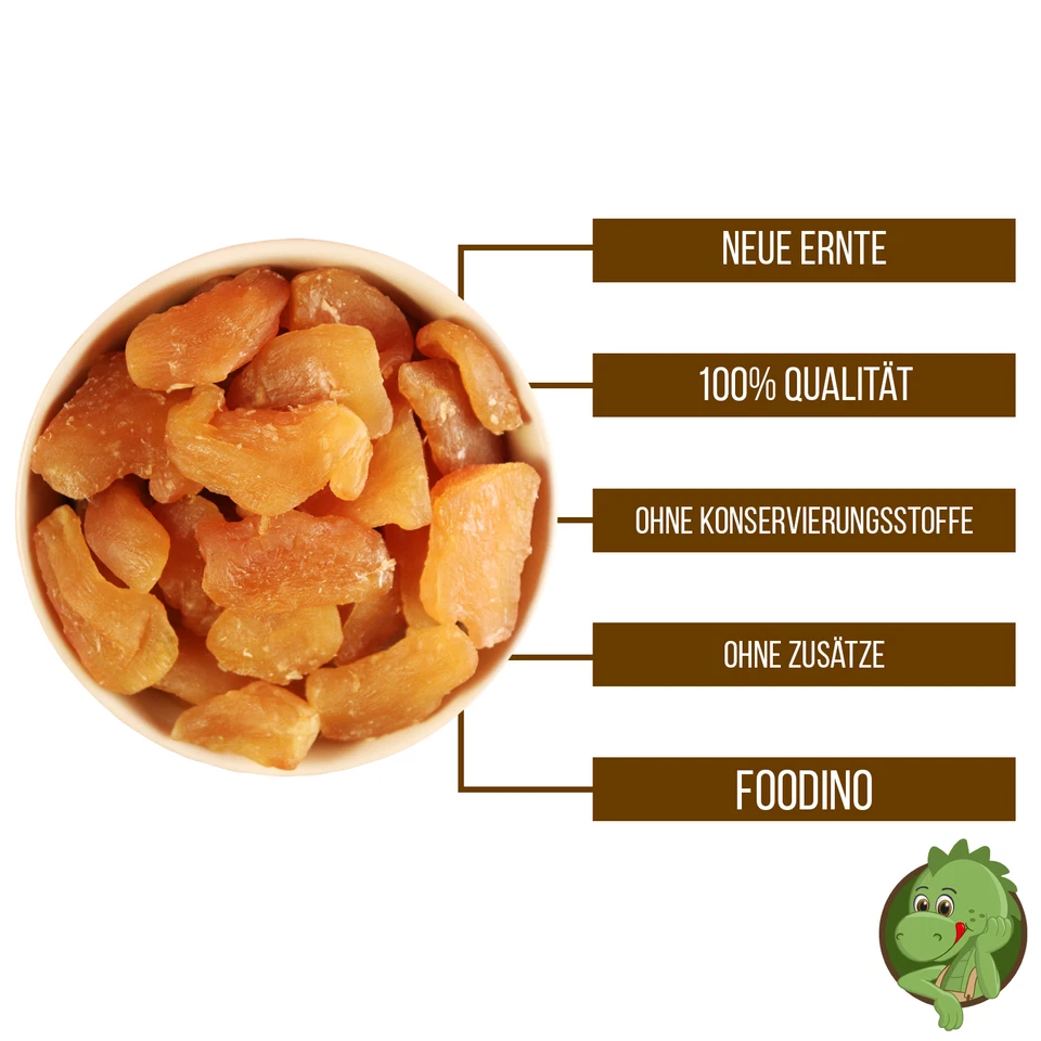 Ingwer Stücke getrocknet unbehandelt ungezuckert scharf 1kg Ingwerstücke Premium - Bild 2 von 3