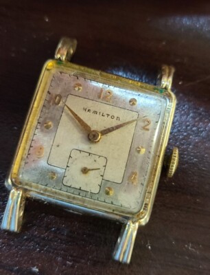 HAMILTON 1947 Eric Watch 17 Jewels Grade 747 U.S.A. 14K GF Vintage