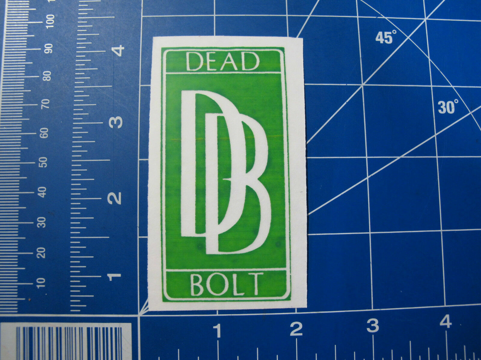 vtg early 1990s Deadbolt Trucks skateboards sticker Zorlac/Airbourne