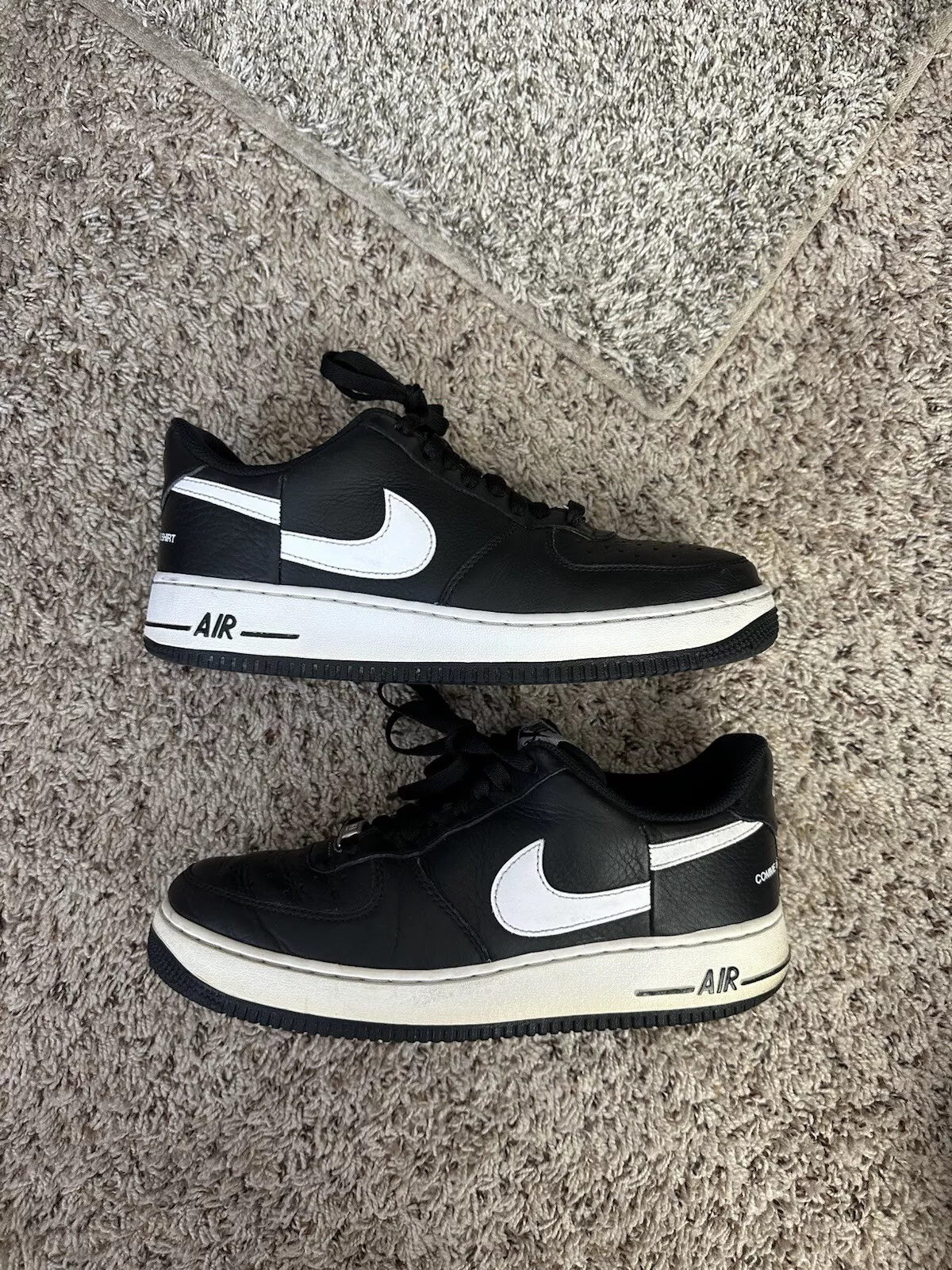 Taille 9   CHEMISE Nike Supreme x Comme des Garçons x Air Force 1 basse noire