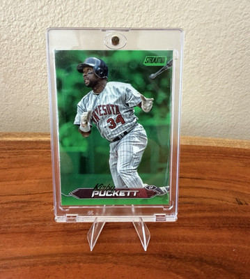 Topps 2024 Stadium Club Kirby Puckett Minnesota Twins Green Foil #118/199