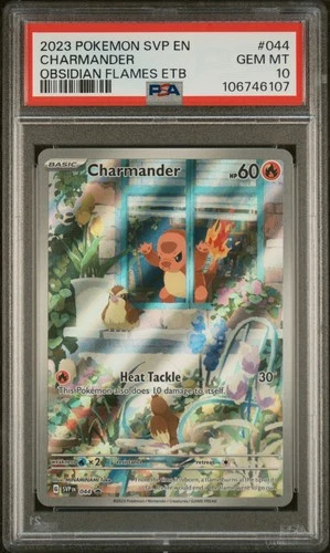 2023 POKEMON SVP EN-SV BLACK STAR PROMO #044 CHARMANDER PSA 10