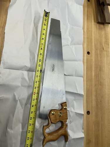 Lie Nielsen 20” Panel Saw 12ppi Crosscut