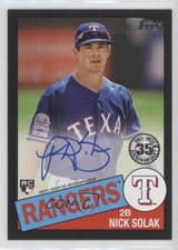 2020 Topps 1985 Topps Baseball Auto Black 113/199 Nick Solak #85A-NSO Auto 00q8