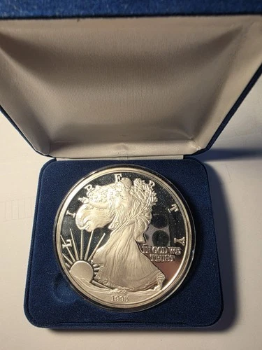 1995 Silver 1 Troy Pound (12 OZ)  .999 Walking Liberty Silver Eagle PROOF w/Box