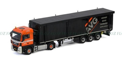 WSI For MAN TGX XLX EURO6 4X2 AVG Beheer Tarpaulin truck 1/50 DIECAST MODEL