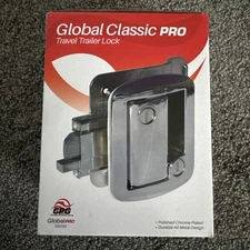 Global Classic Pro Travel Trailer Entrance Lock, Polished Chrome TTL-43611-PC