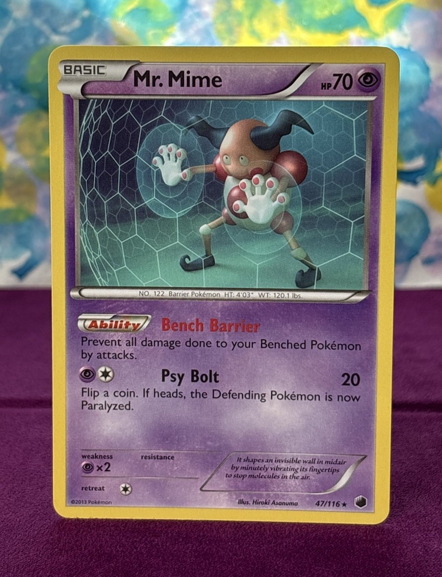 Pokémon TCG; Mr. Mime 47/116 - Plasma Freeze - Regular  NM/LP