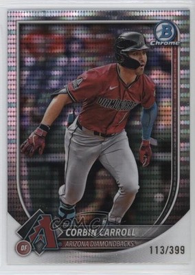 2025 Bowman Chrome Pulsar Refractor 113/399 Corbin Carroll #85 14md