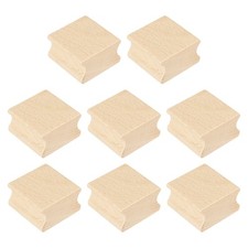 35x35mm Wooden Stamp Block, 8 Pcs Blank Rubber Stamp Mounts, Wood Color