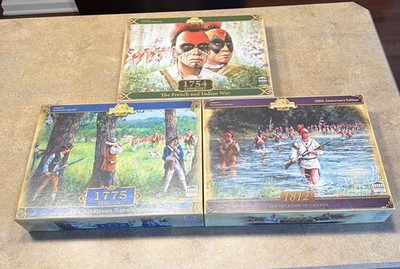 1754: Conquest + 1775: Rebellion + 1812: Invasion Of Canada board games Complete