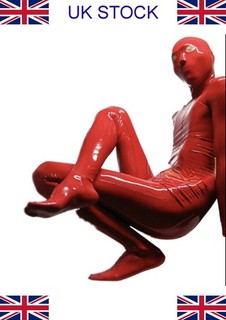 5’ 7” 5’ 9” (170 175cm) FULL COVERAGE MENS LATEX RUBBER GIMP CATSUIT (m)