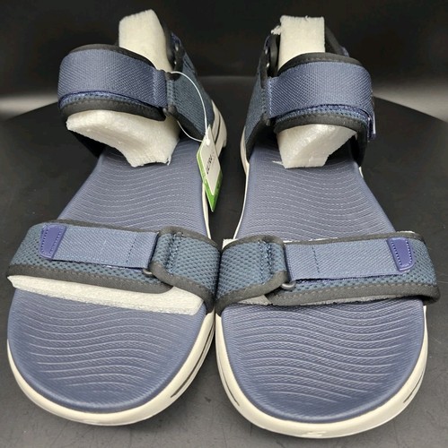 Skechers Men's Go Walk 5 Carbourg Open Toe Sandals - Navy/Black - UK 11 / US 12 - Picture 11 of 23