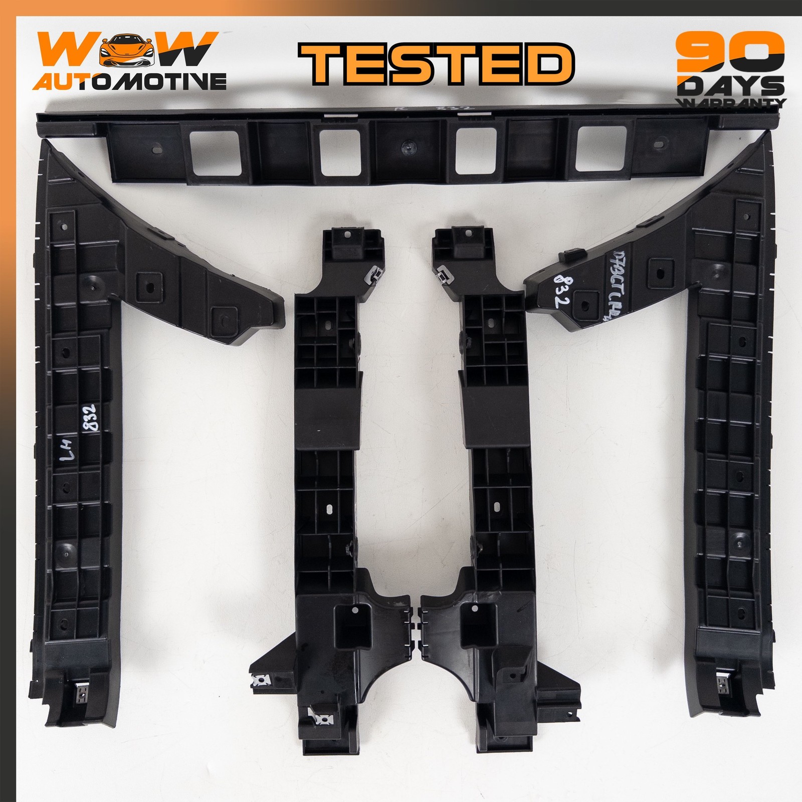 04-11 BENTLEY CONTINENTAL GTC GT REAR BUMPER HOLDER SUPPORT BRACKET SET OEM