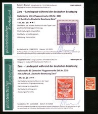 BESETZUNG II WK ZARA 1943 26-27 ** POSTFRISCH TADELLOS BEFUND BRUNEL VP(G2762