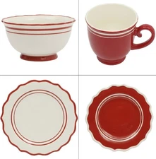 Pioneer Woman Ainsley Dinner Plate Salad Plates Cereal Bowl Mug Red * You Pick *