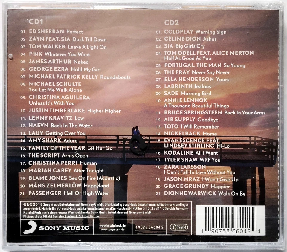 Kuschelrock 32 (2018) NEU, 2-CD's, Balladen, Soft Rock, Pop Rock, Soul, R&B - Bild 2 von 2