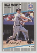 1989 Fleer Dale Murphy #596 0q0e