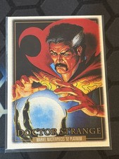 2024 SkyBox Marvel Masterpieces 92 Platinum Doctor Strange #24 Leather