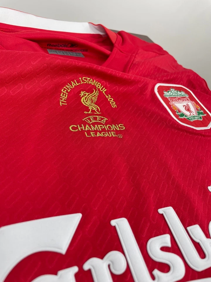 Liverpool 2005-2006 UEFA Champions League Home Jersey - Gerrard #8 - Image 4 of 4