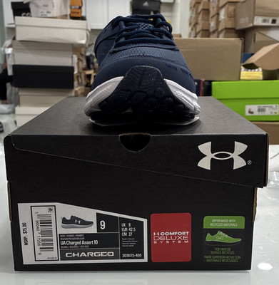 Under Armour Charged Assert 9 Academy Blue/White Mesh Low Top Lace-Up 2023