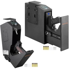 Mounted Gun Safe for Pistols Biometric Gun Safe 3 Access Ways for 1 Pistol