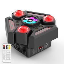 UKING Beam 3 Arm 220W LED RGBW Laser Moving Head Light Stage Effect DMX Disco