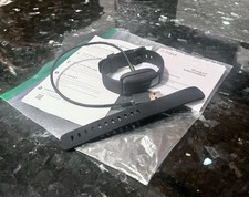 Fitbit Activity Tracker Wristband Black with Charging Cable, Very Good.