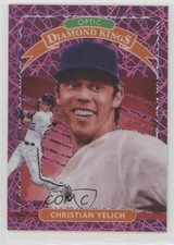 2020 Donruss Optic Diamond Kings Pink Velocity Prizm /199 Christian Yelich 5m1