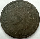 1872 Indian Head Cent Exact Coin Imaged #IND1993