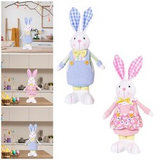 Decorative Easter Bunny, Standing Statue, Home Decor Ornament, Figurines, for