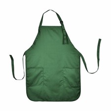 Apron Bib Commercial Restaurant Home Bib Spun Poly Cotton Kitchen Aprons 2 P...