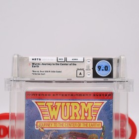 NES Nintendo WURM: JOURNEY TO CENTER OF THE EARTH -WATA GRADED 9.0 A NEW Sealed!