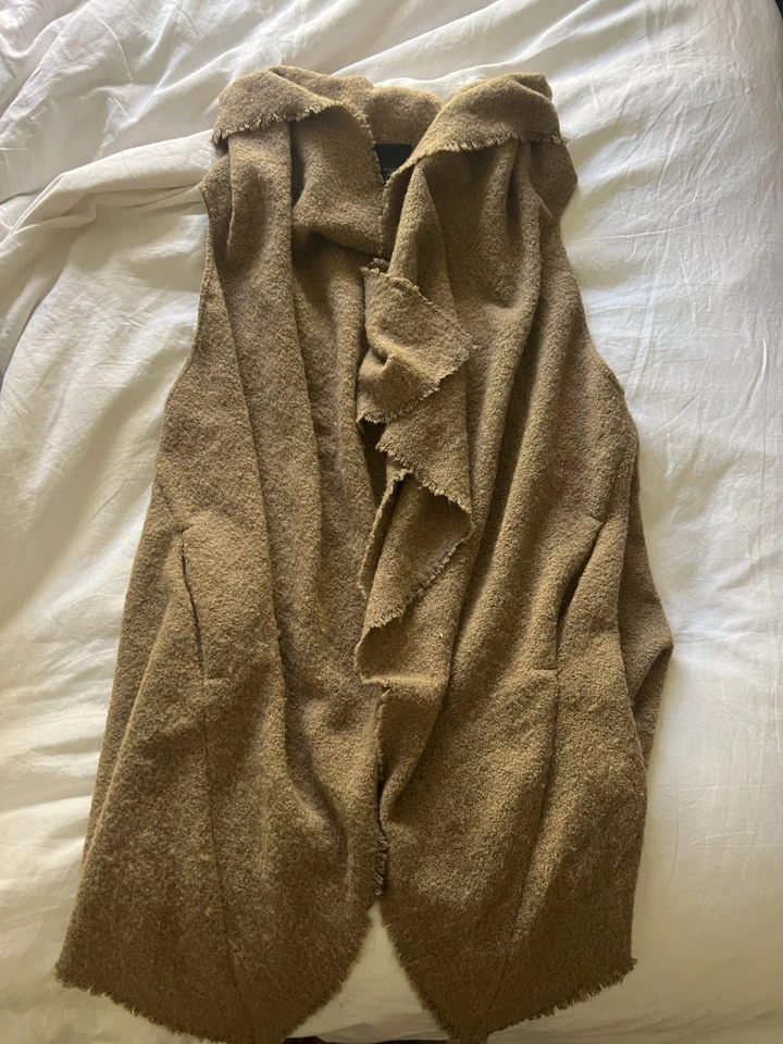 Rag And Bone Long Vest Boucle Camel - Image 2 of 4