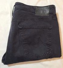 Adriano Goldschmied JAG Jeans Mens Sizr 34x32 Black Preppy Casual Travel Gift