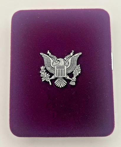 1990-S Proof American Silver Eagle in velvet case Toned Coin