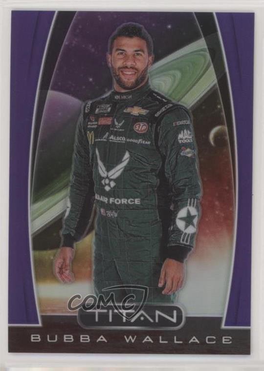 2020 Panini Chronicles Titan Purple Prizm /25 Bubba Wallace #16 1u6