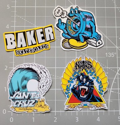 Baker Santa Cruz ~ Vinyl Stickers SlimeBalls ~ Screaming Hand Natas Panther 