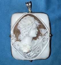 CIONDOLO IN ARGENTO 925 CON CAMMEO SARDONICO ANTONIO CRISPINO