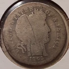 1893 Barber Dime Philadelphia Mint 90% Silver US 10c coin (#18-12485/RB7)