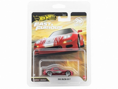 #ad CHASE Hot Wheels 1995 Mazda RX7 Chrome Red Fast amp; Furious 1 64 Model JHW71 7B2 $54.99