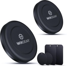 WixGear Universal Flat Stick On 2 Pack Dashboard Magnetic Car Mount Holder
