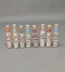Vintage Fry's Vitrifiable Color Paint Powder For Ceramic & China - Lot Of 8