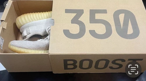 Taglia 10 Adidas Yeezy Boost 350 V2 Low Panna Bianco Tripla Bianca