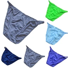 Men Panties Underpants Soft Pouch Ice Silk Brief Underwear Shorts Panty Bottom